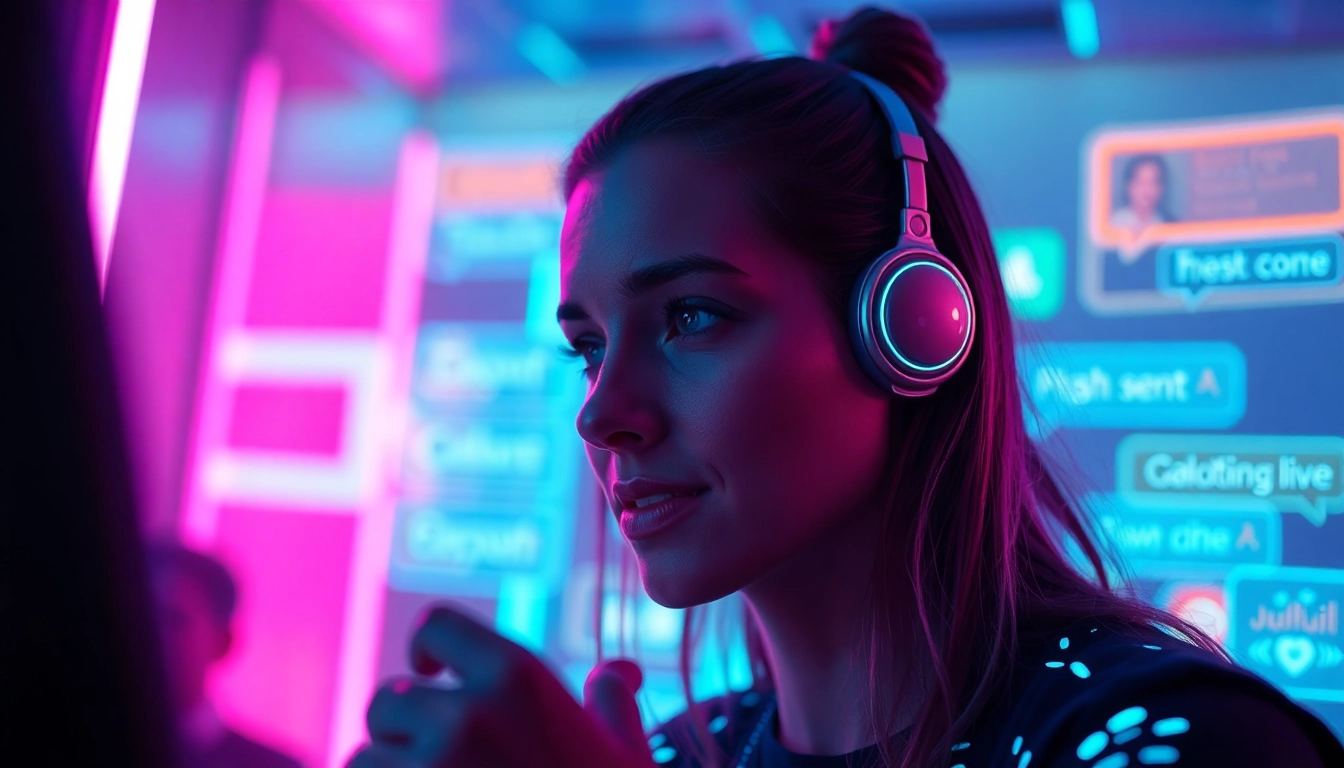 Engaging AI chat porn interface showcasing an alluring digital character.