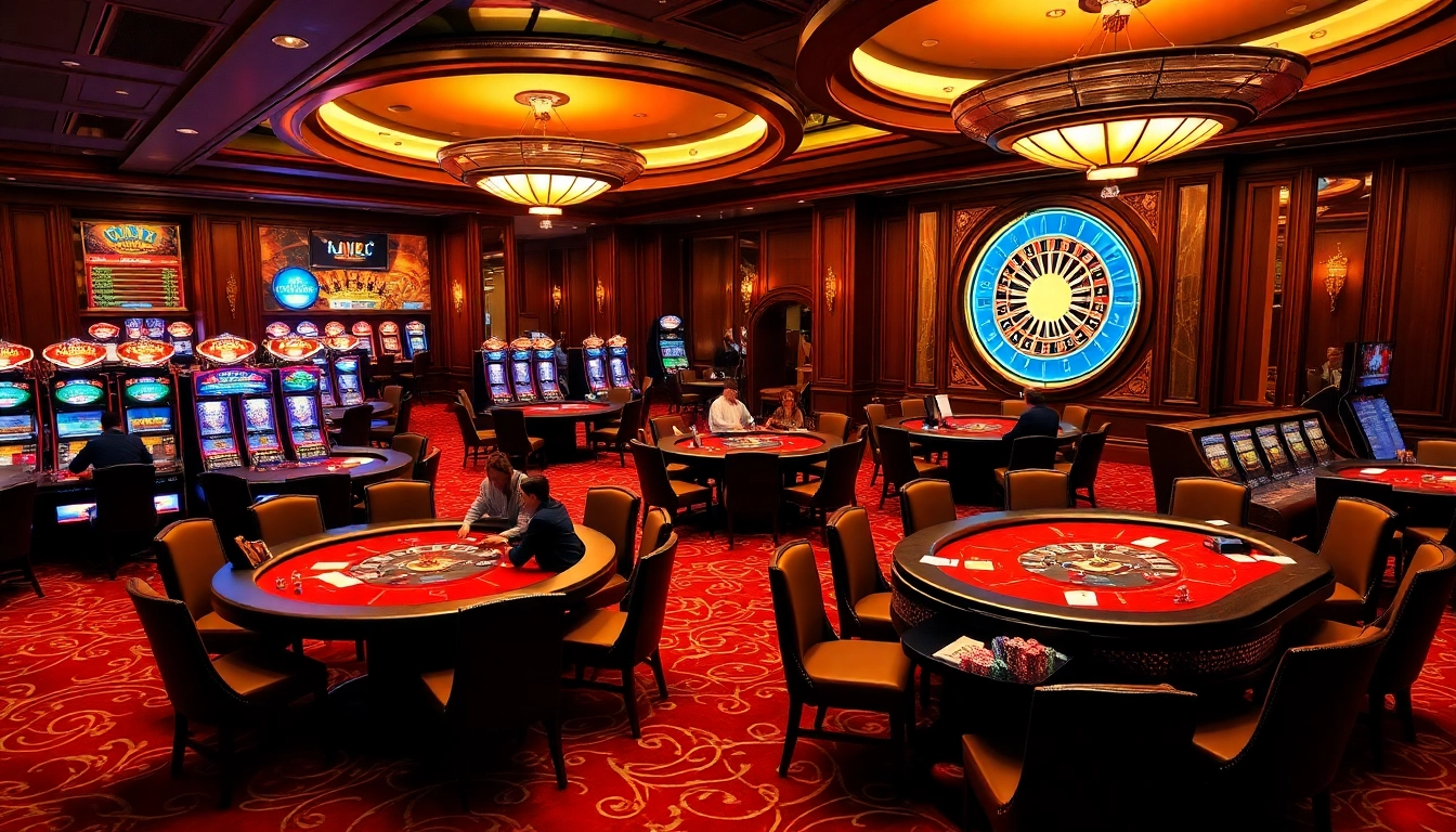 Experience the thrill of BL555 as players engage in intense poker action at a luxurious casino.