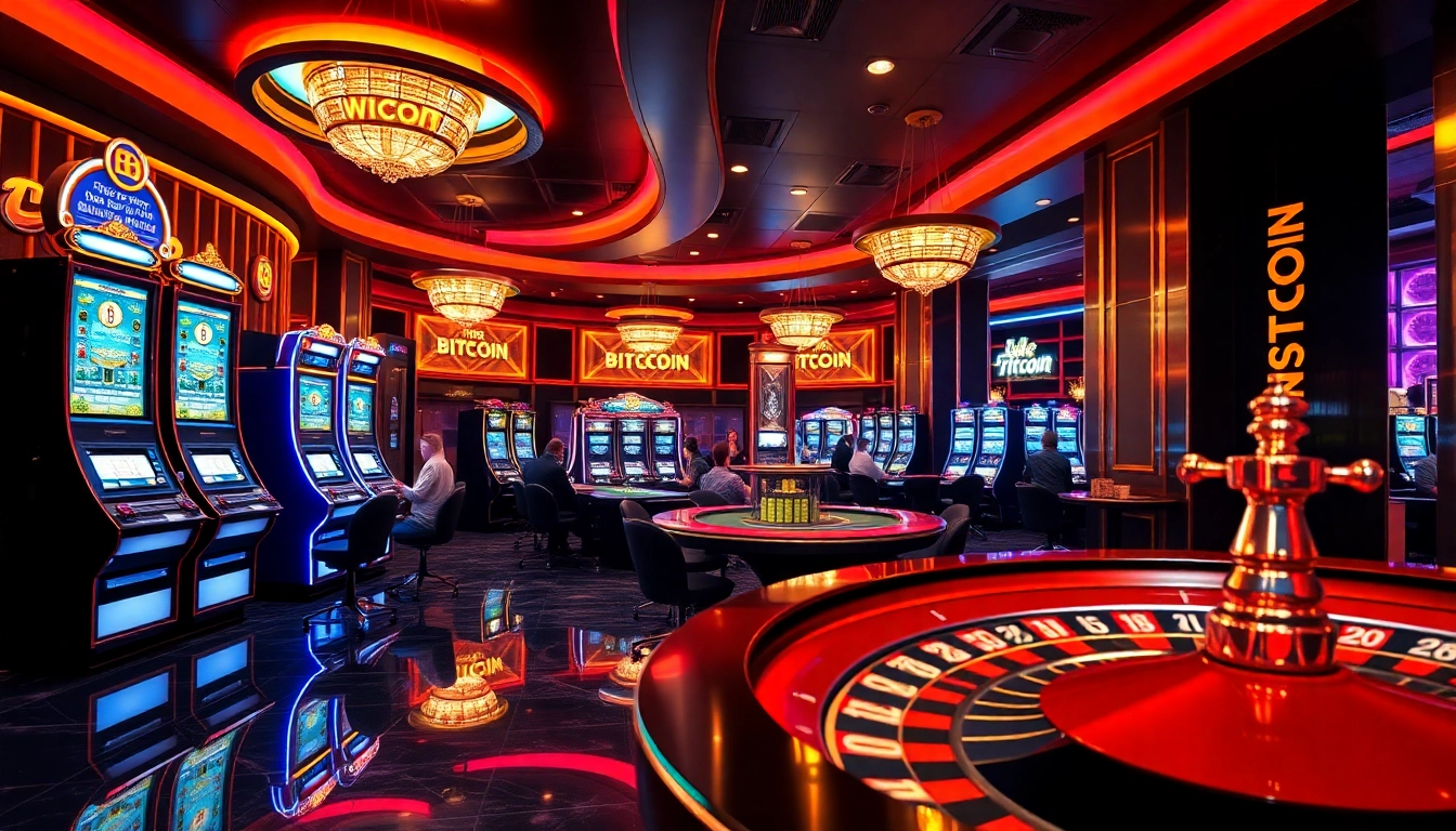 Vivez le frisson d'un casino Bitcoin avec des jeux captivants et une ambiance luxueuse.