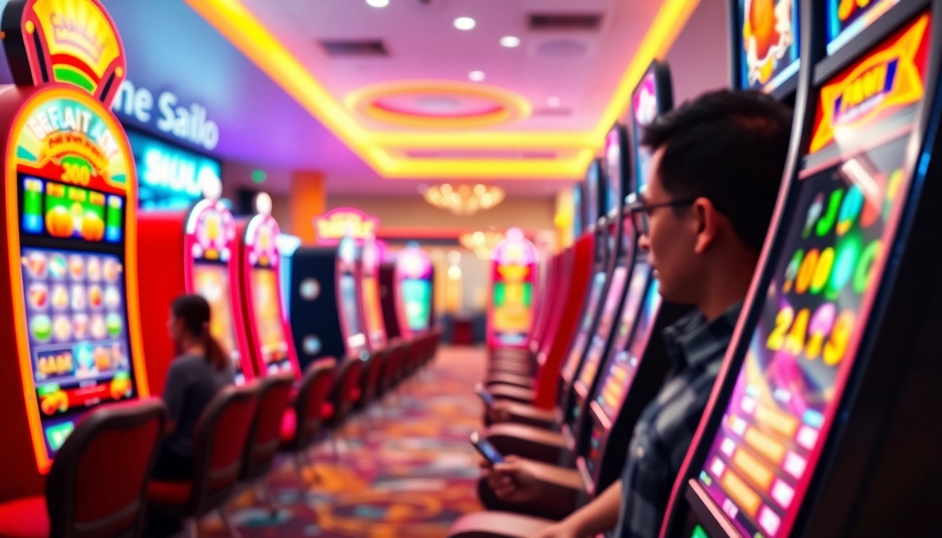 Jouer à des jeux casino en ligne excitants avec des machines à sous et des graphismes vibrants.