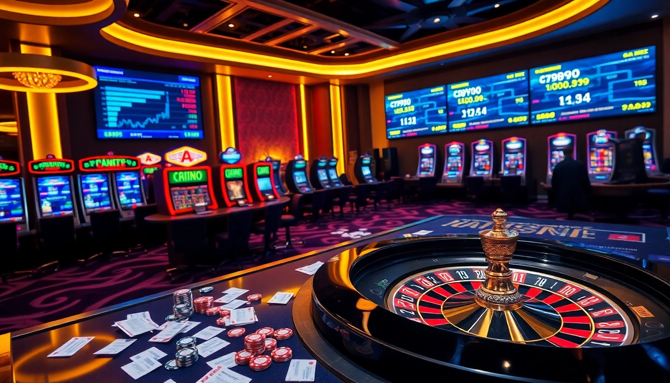 Experience the excitement of the best crypto casino with vibrant gaming visuals and luxury elements.