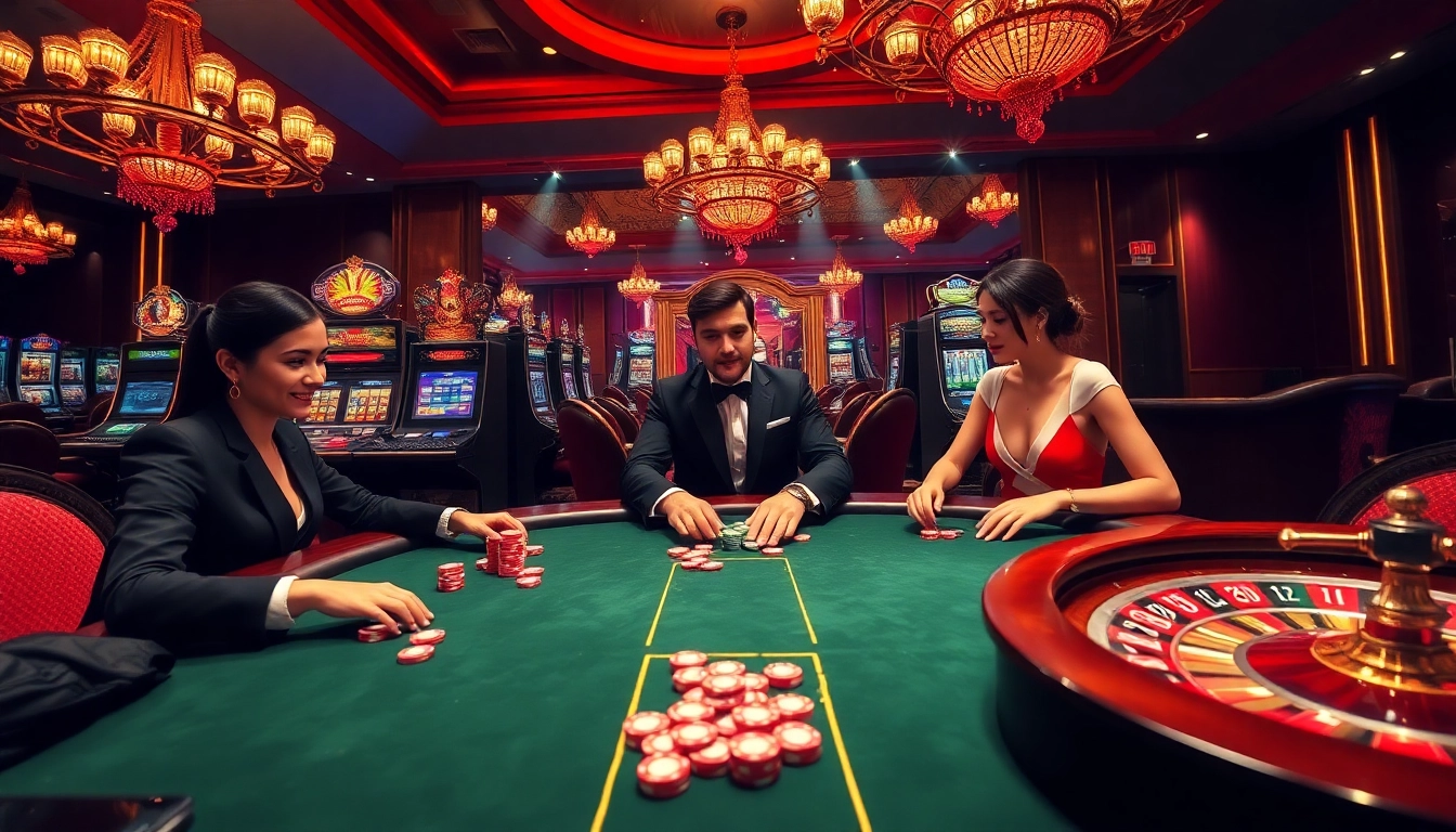 Players winning at a luxurious casino table representing https://cwin.ru.com/ with vibrant slots and poker chips.