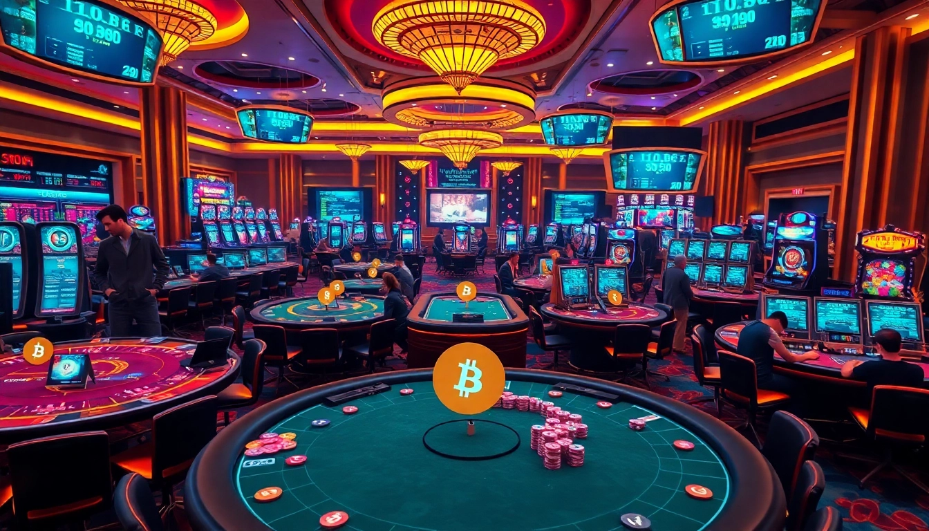 Liste des casinos crypto avec des joueurs engagés dans des jeux d'argent.
